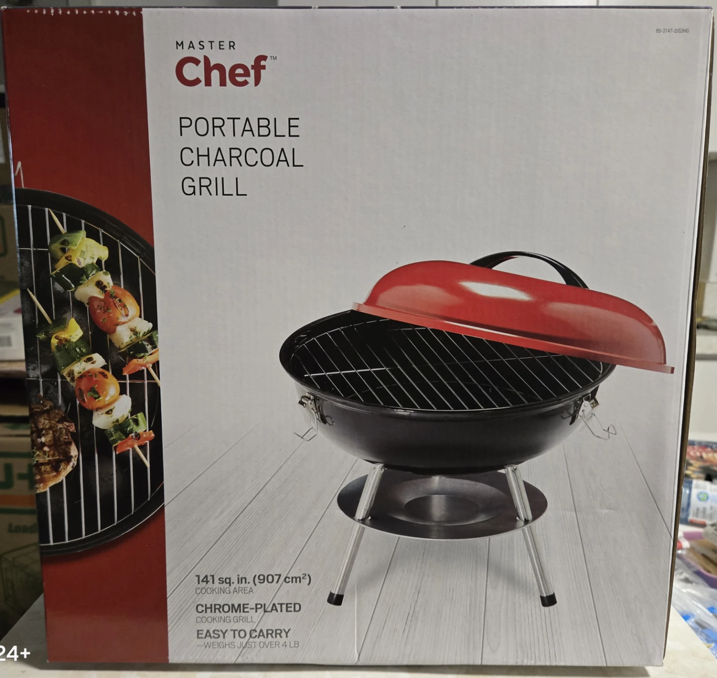 Master Chef Portable Charcoal Grill