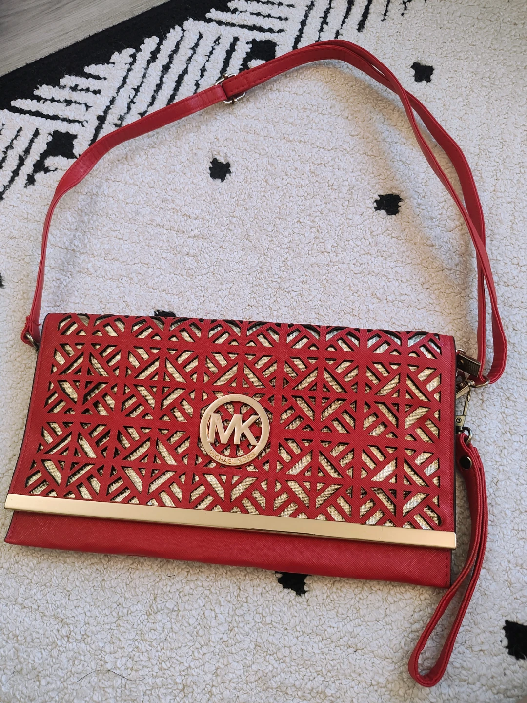 Red Michael Kors Clutch/Crossbody Bag - photo 2