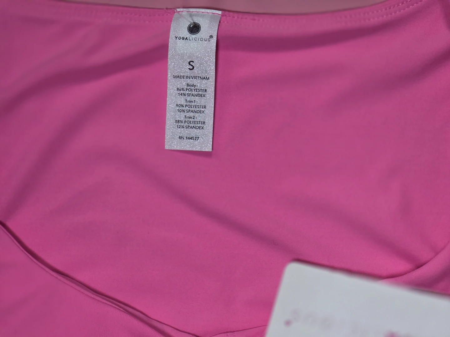 YOGALICIOUS Pink Ruched Crop Tank Top Size S - photo 2