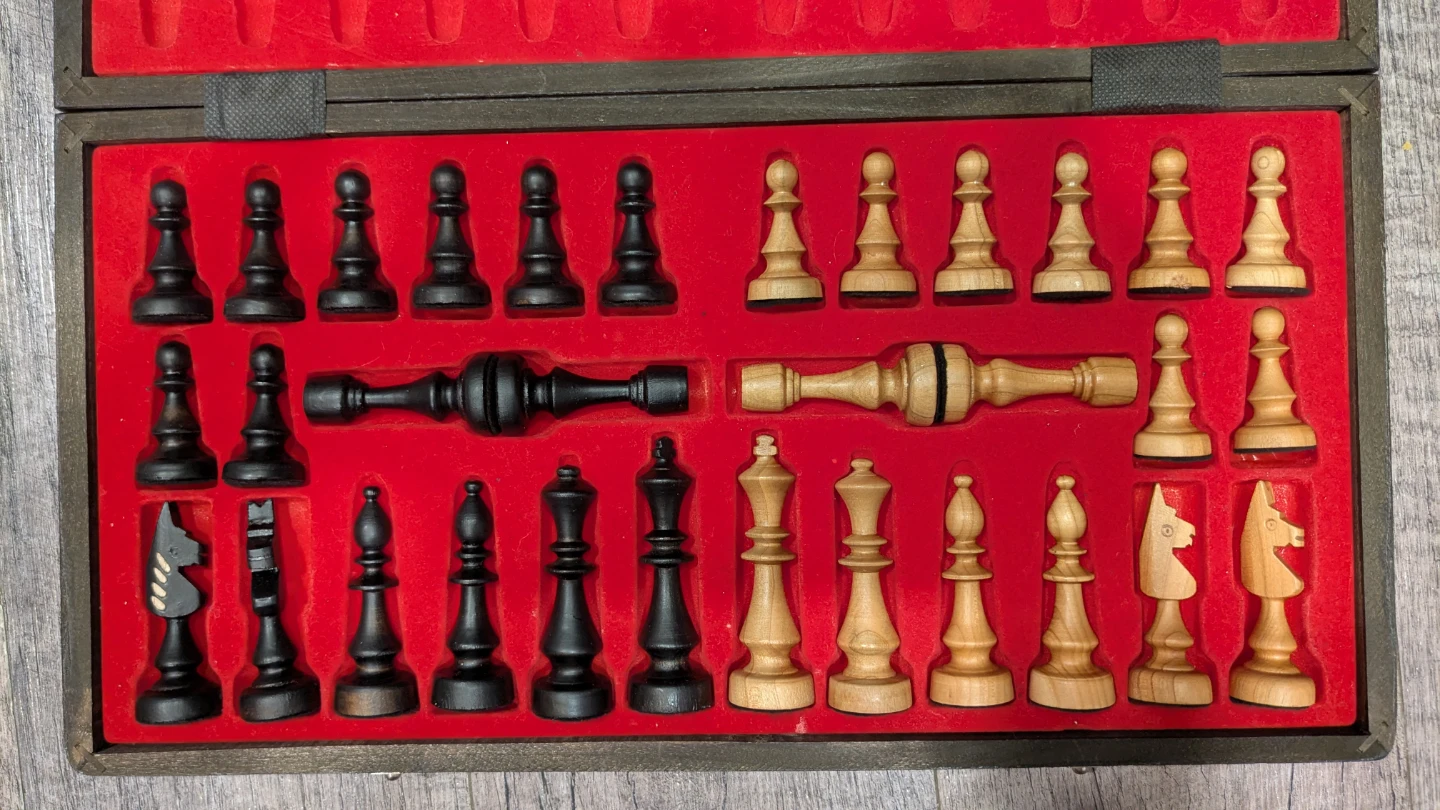 Wooden chess board