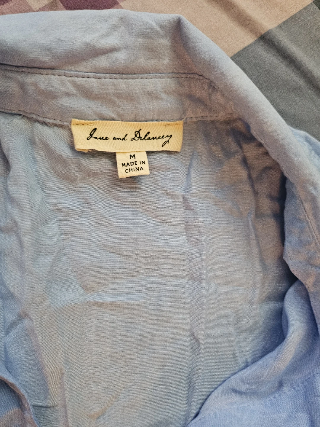 Jane and Delancy Blue Button-Up Shirt - photo 2