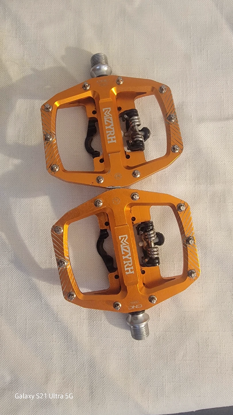 Orange MZYRH CNC Aluminum Bike Pedals - photo 2