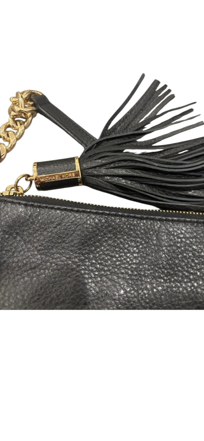 Michael Kors Black Leather Tassel Shoulder Bag - photo 4