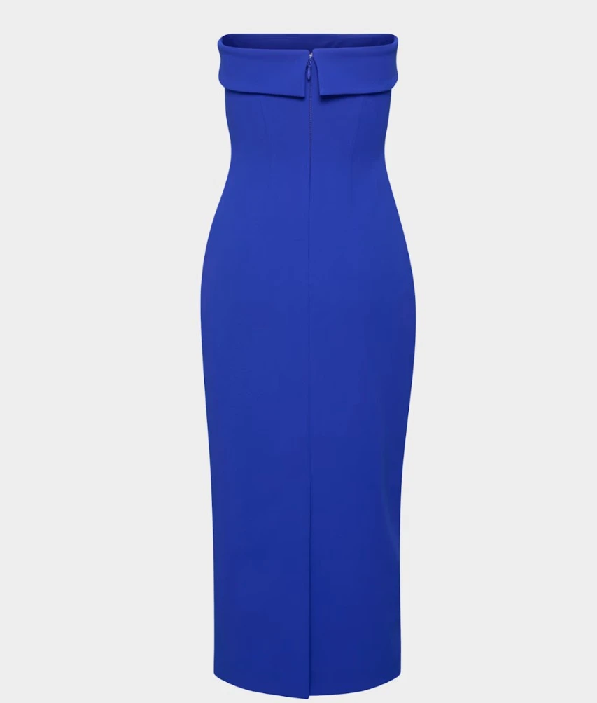 Aritzia Jazz Blue Strapless Maxi Dress - photo 5