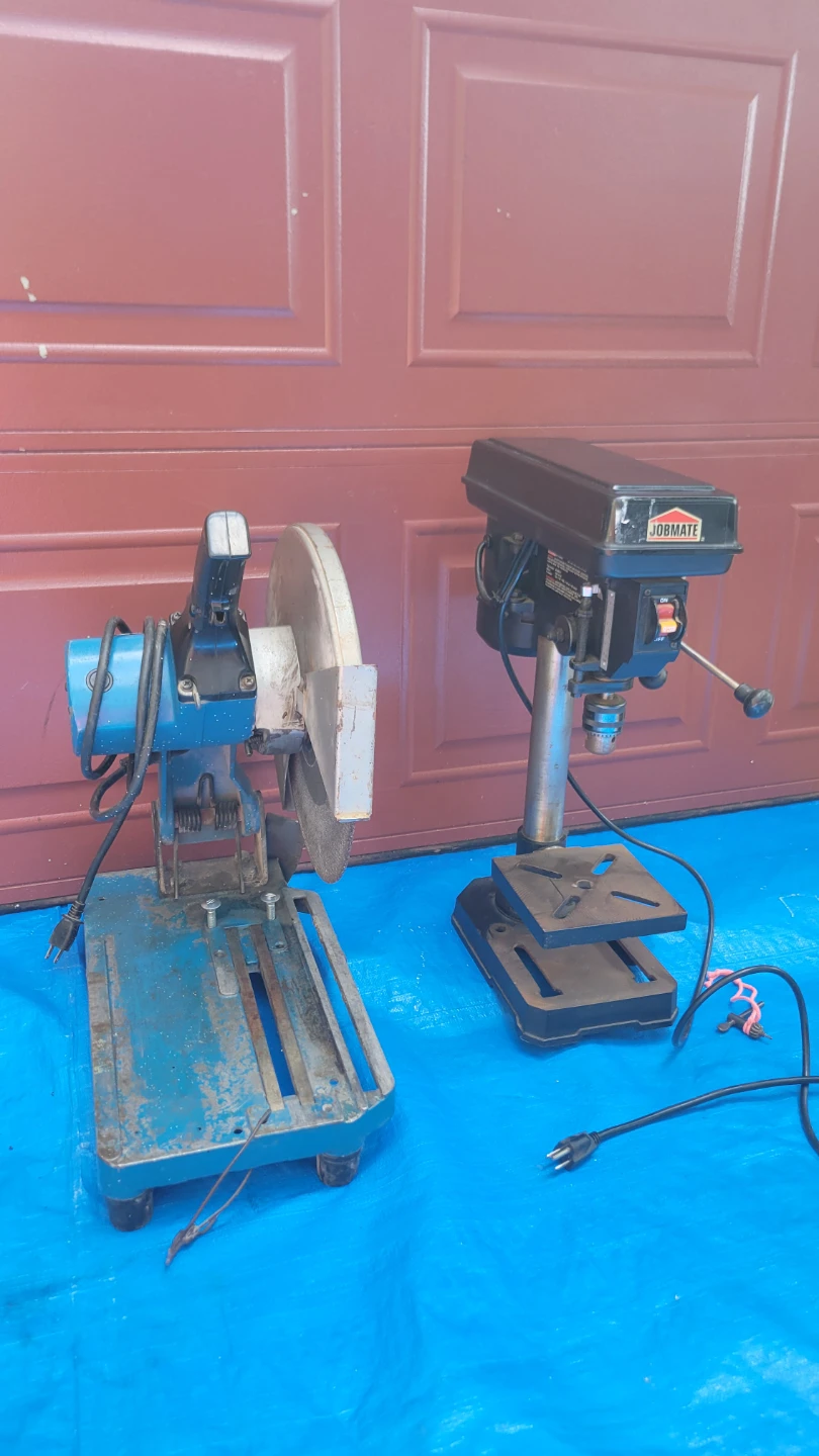 Ryobi 14" Chop Saw & Jobmate Drill Press - photo 3