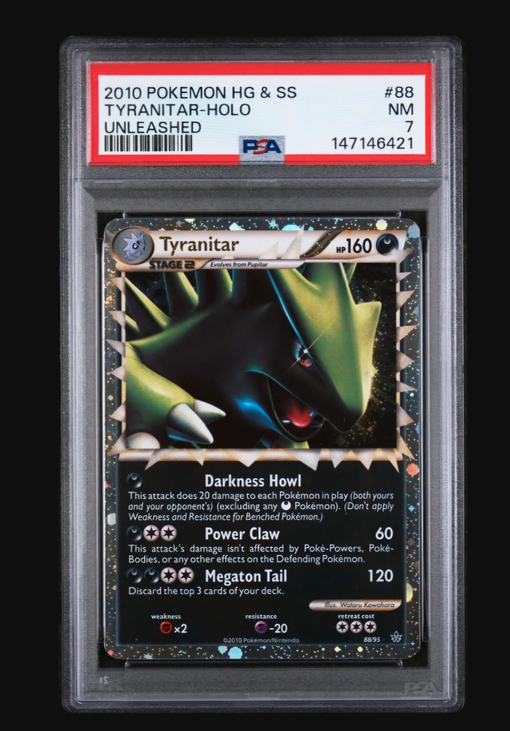 Pokemon 2010 HG & SS Unleashed Tyranitar (prime) PSA graded