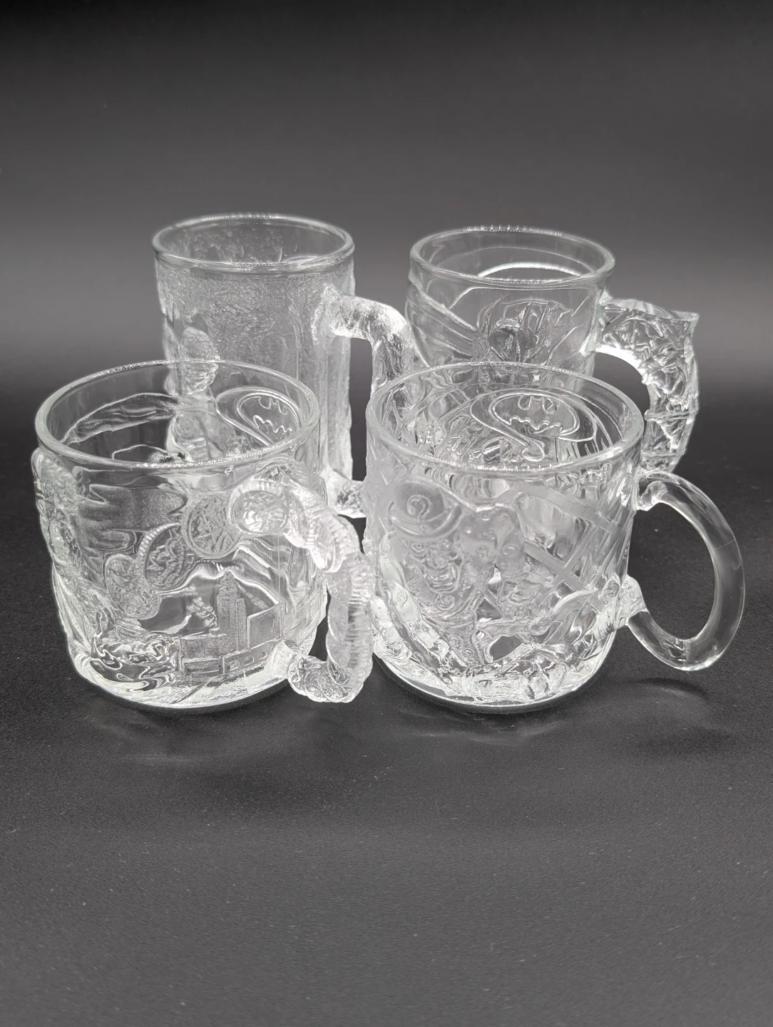 Set of 4 Vintage 1995 McDonald's Batman Forever Glass Mugs - photo 2