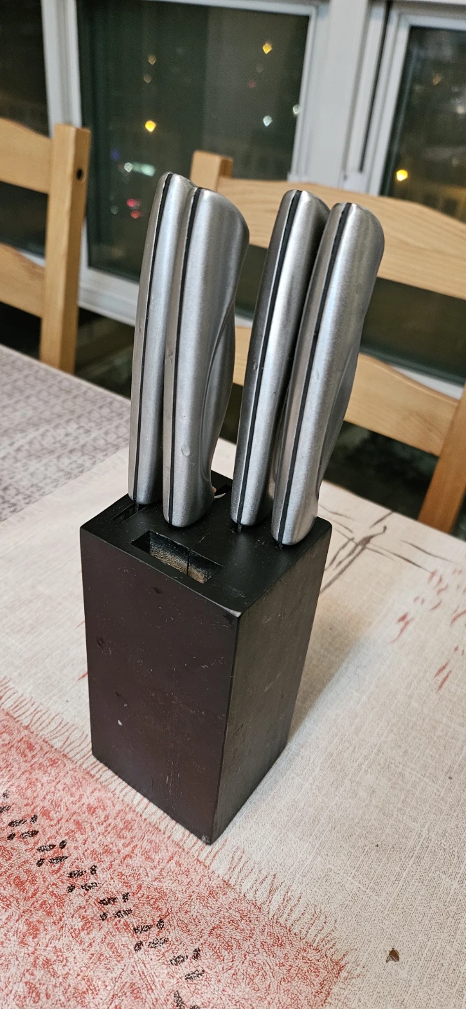 Chef 4-Piece Knife Set with Block - photo 2