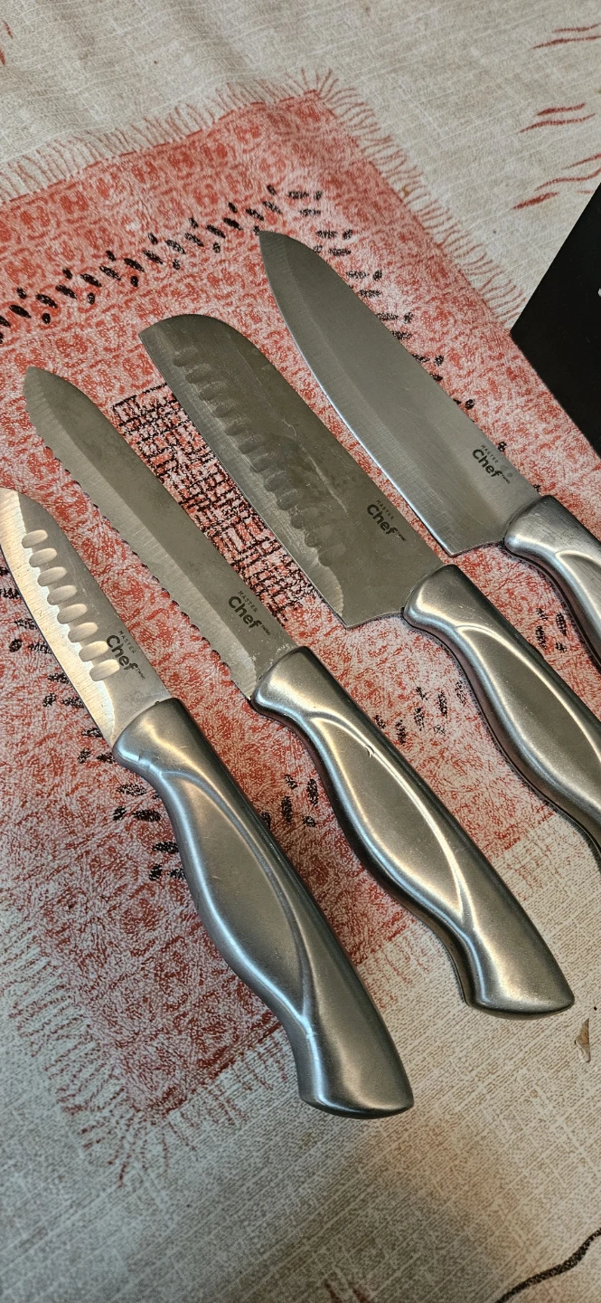 Chef 4-Piece Knife Set with Block - photo 3