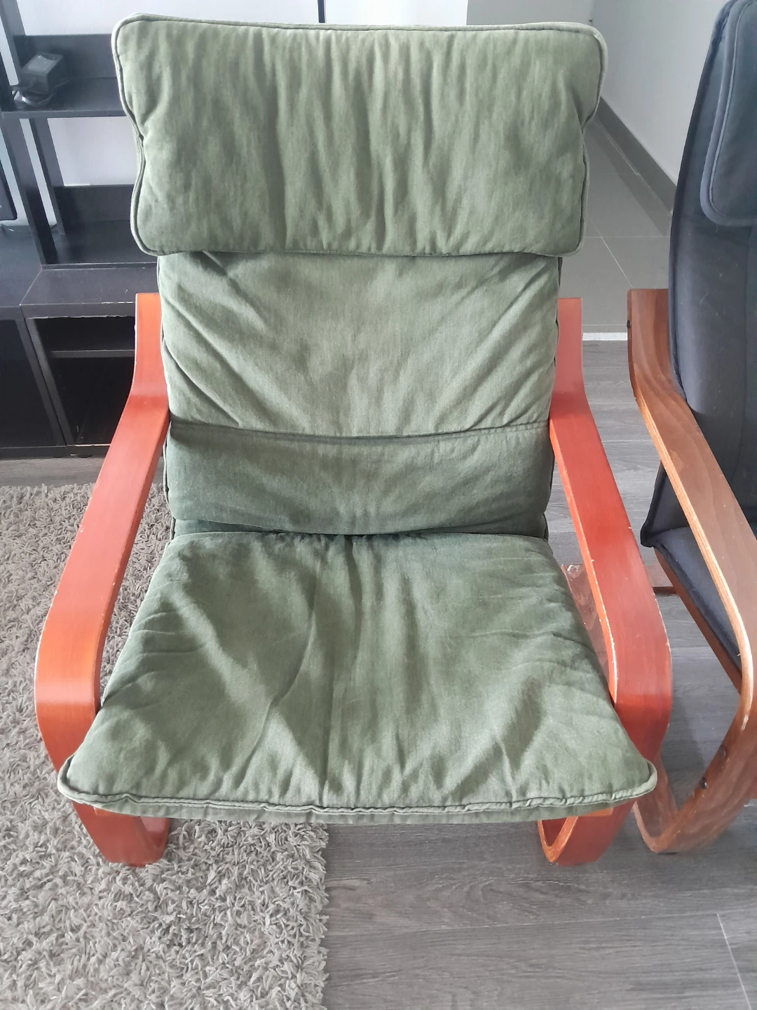 Ikea Poäng Chairs (2) - Black and Green - photo 3