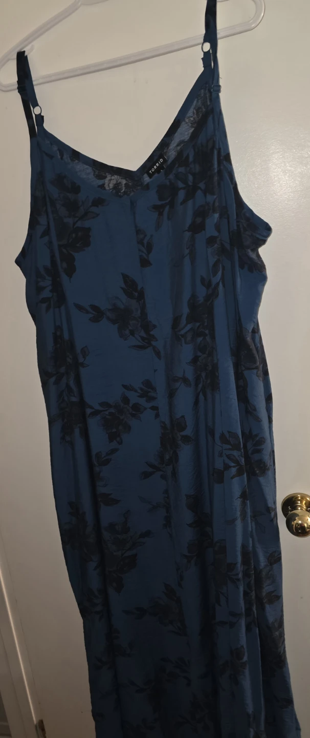 Torrid Blue Floral Maxi Dress