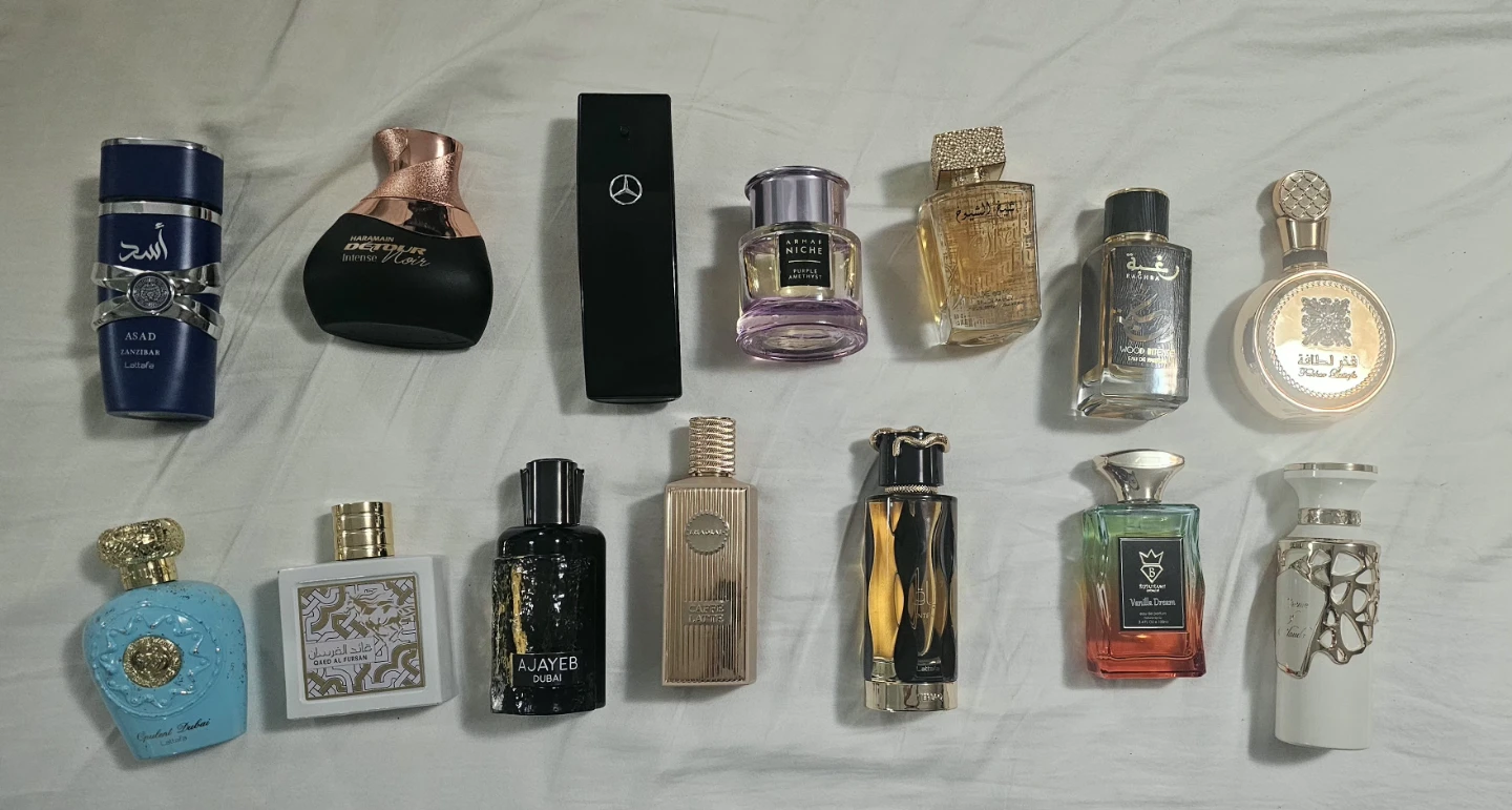 Variety of Arab fragrances