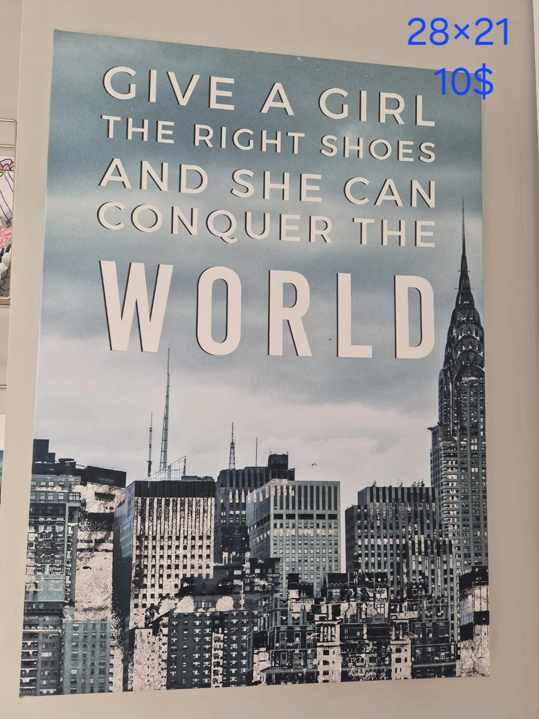Motivational Wall Art Print: Give a Girl the Right Shoes
