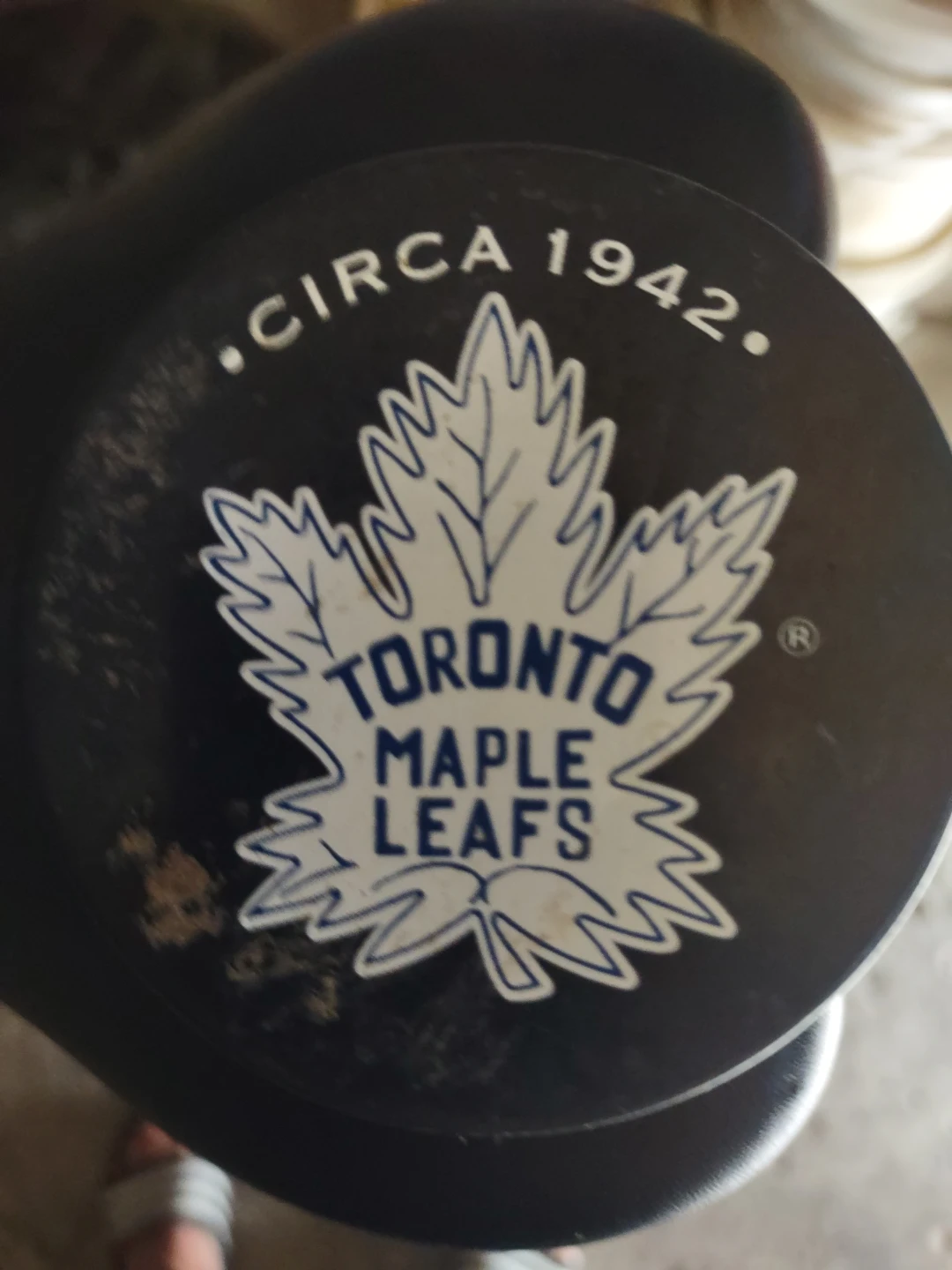 Toronto Maple Leafs Circa 1942 Hockey Puck