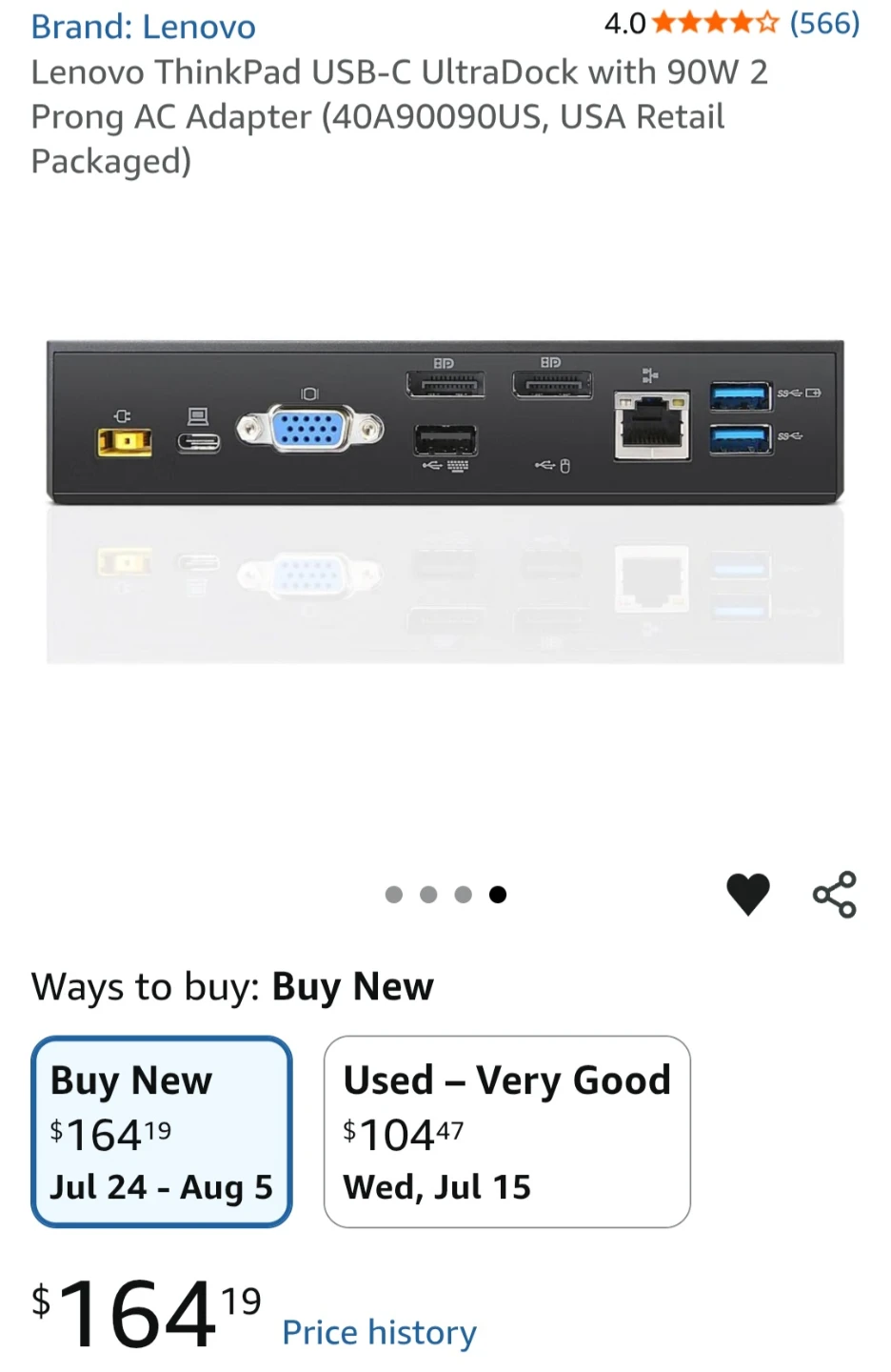 Lenovo Thinkpad USB-C Dock - photo 2