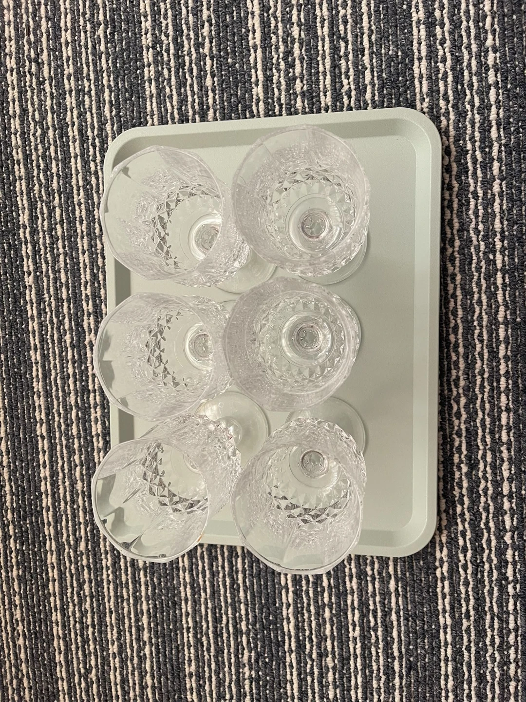 Set of 6 Crystal Wine Glasses - photo 2