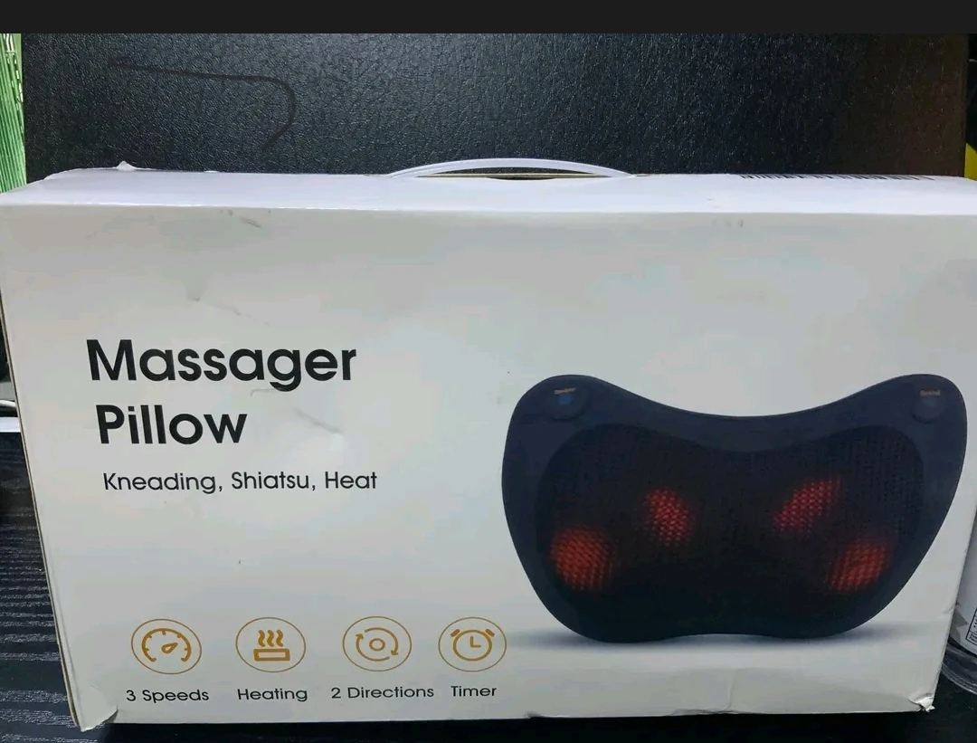 Massager Pillow with Kneading, Shiatsu, and Heat
