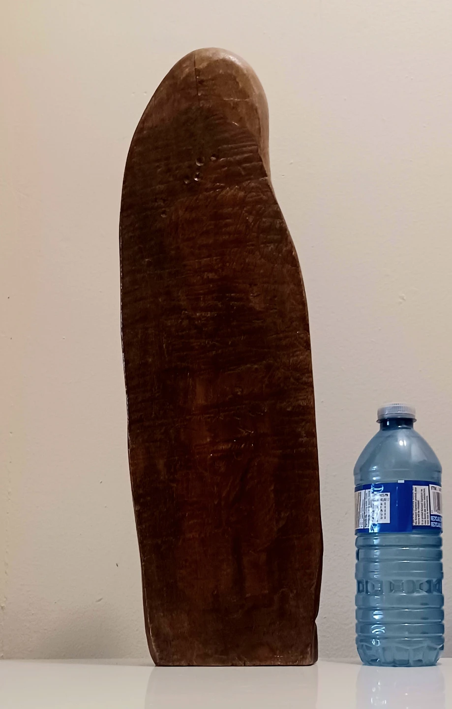 Tall Hand Carved Wooden Madonna & Child Statue - photo 2