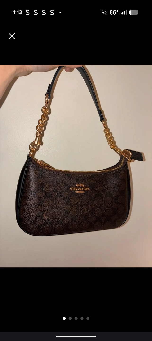 Coach Signature C Monogram Shoulder Bag