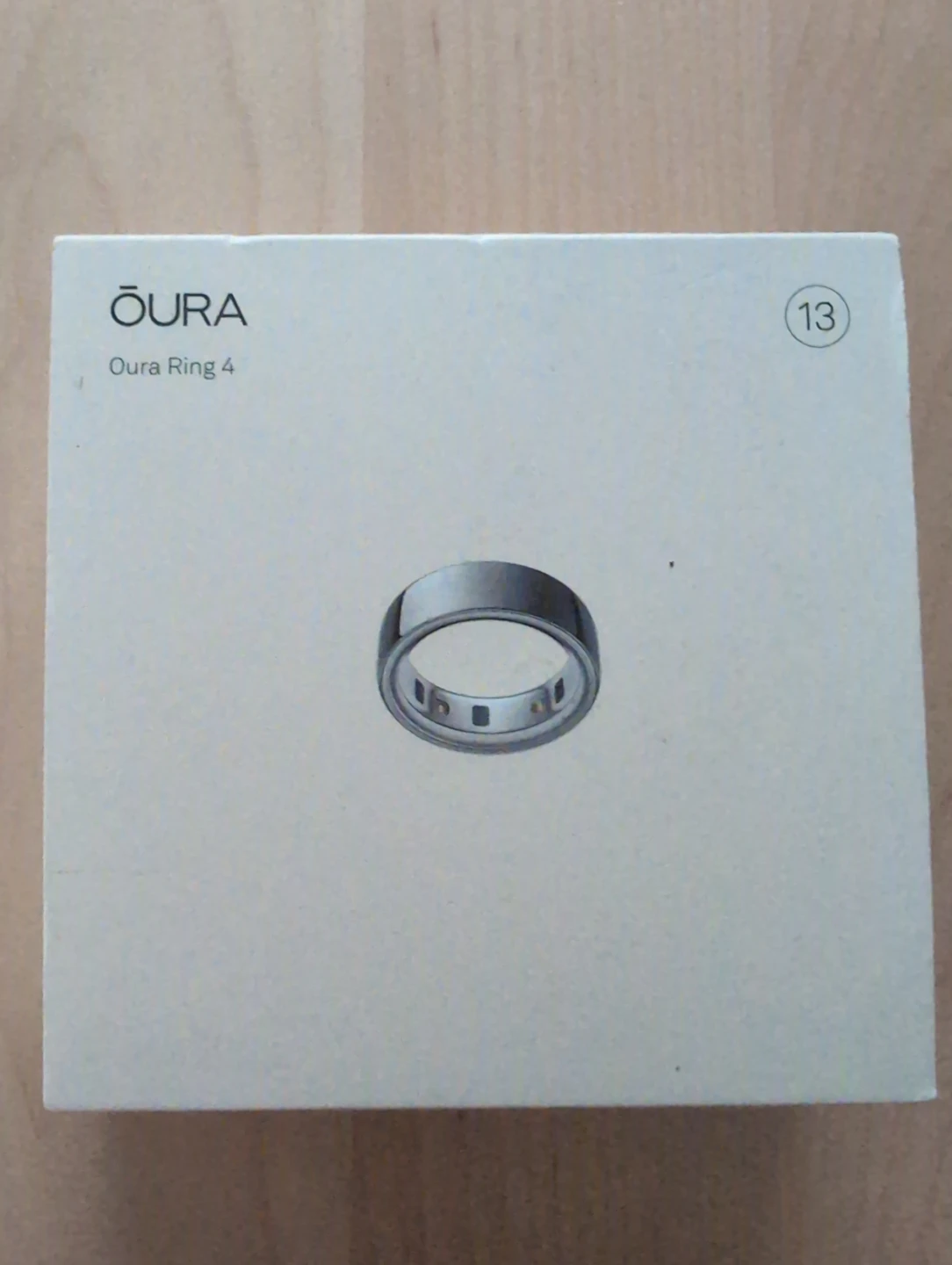 Brand New Sealed Oura Ring 4 - Silver Size 13