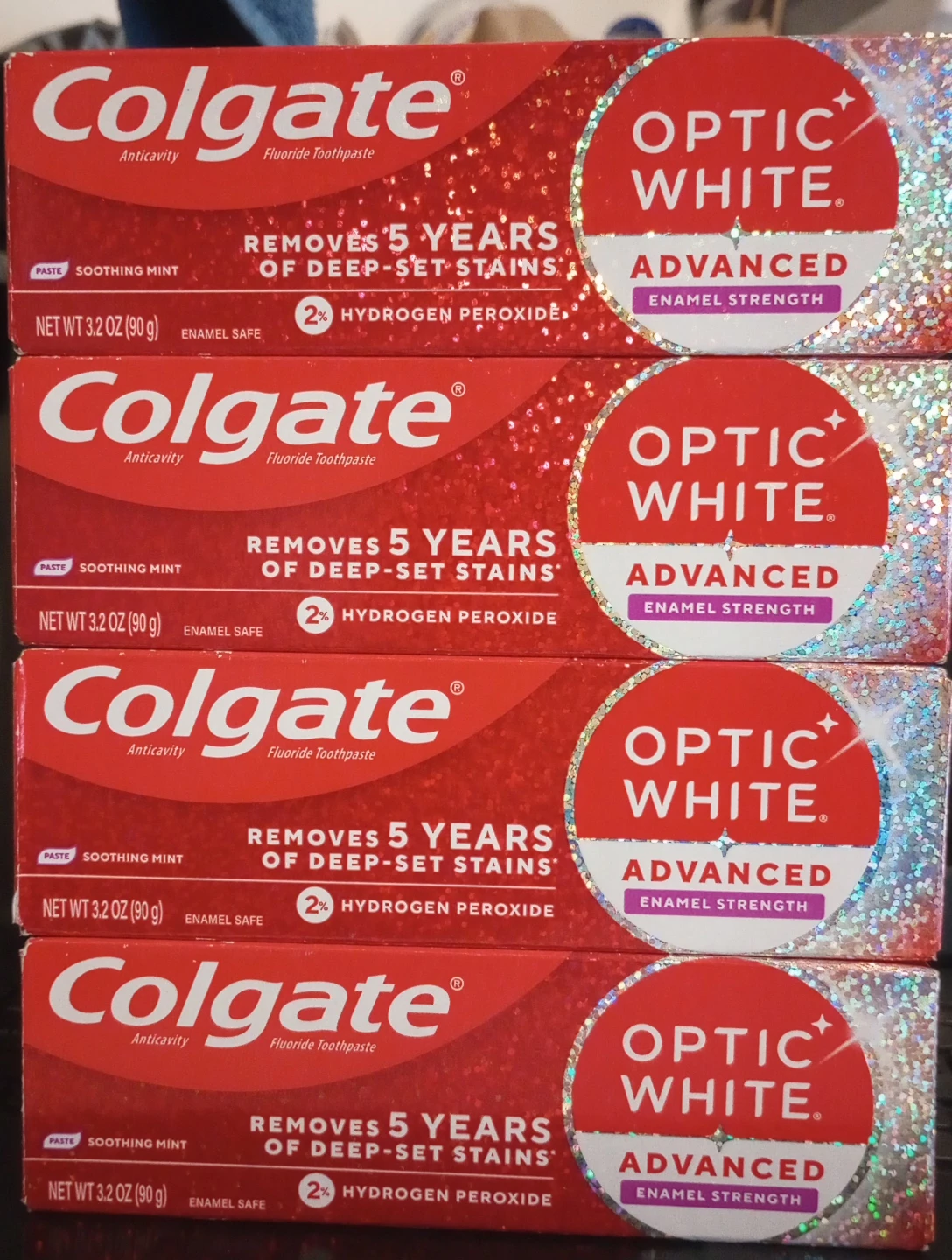Colgate Optic White Enamel Strength Toothpaste - 4 for $12
