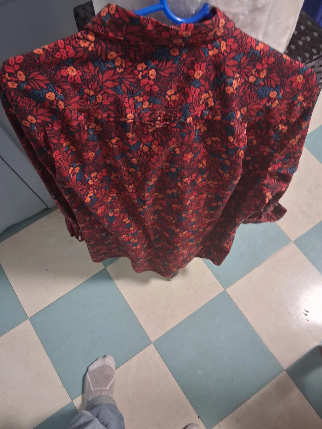 Club Room Floral Print Long Sleeve Button-Up Shirt - photo 2