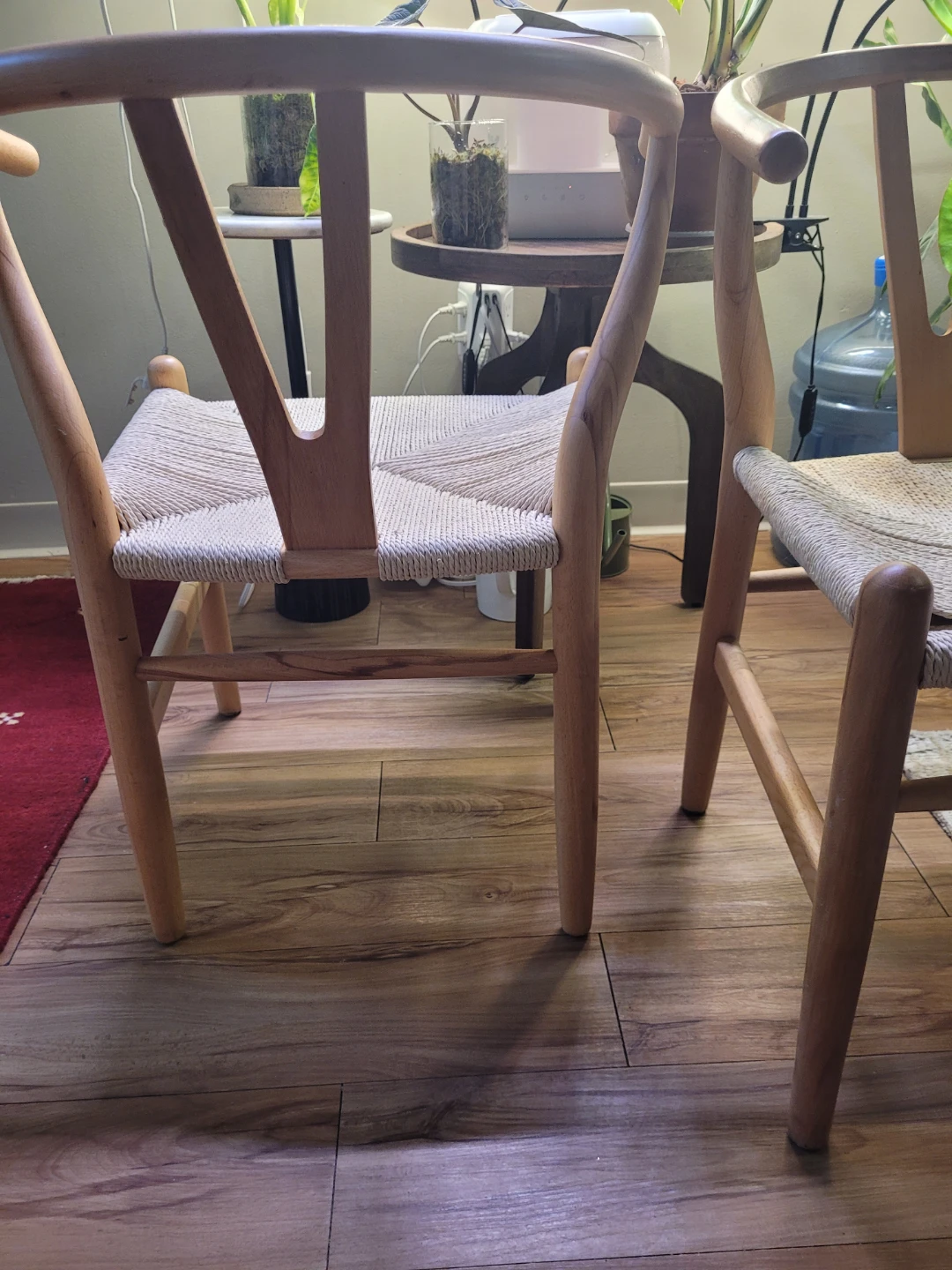 Wooden Wishbone Chair with Woven Seat - photo 5