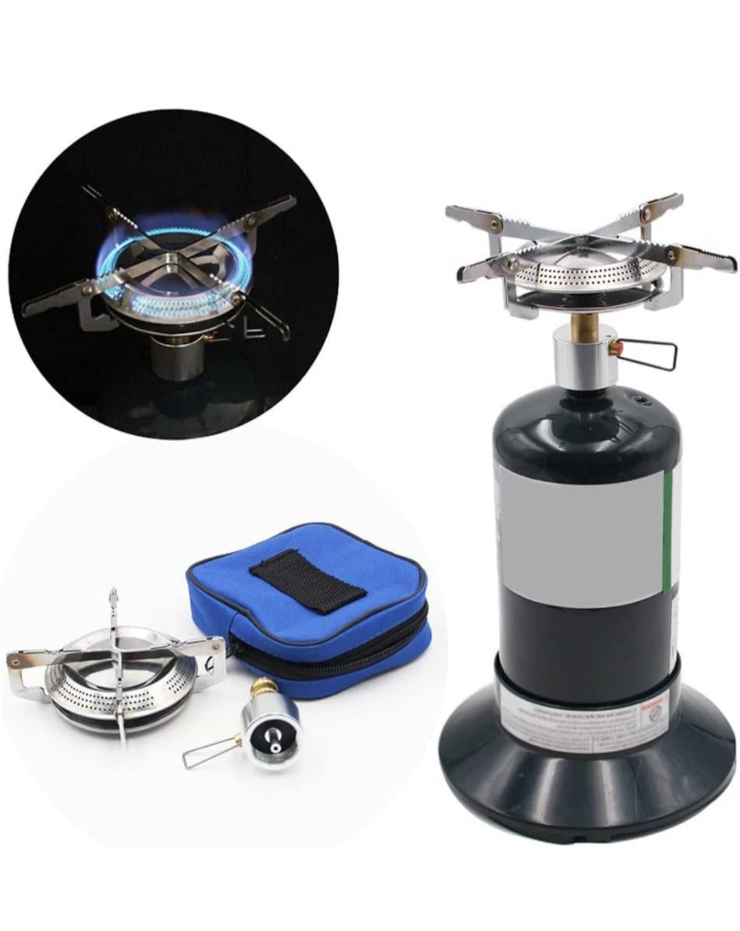 Camping Portable Gas Stove Burner with Connector - photo 3