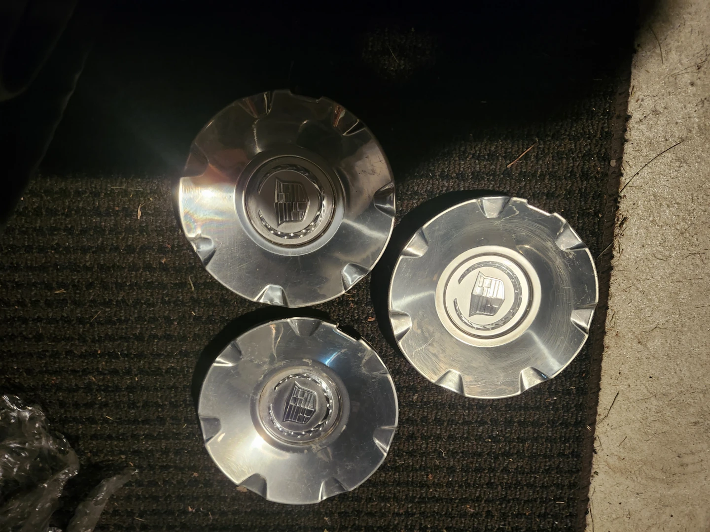 Cadillac Hubcaps - Set of 3