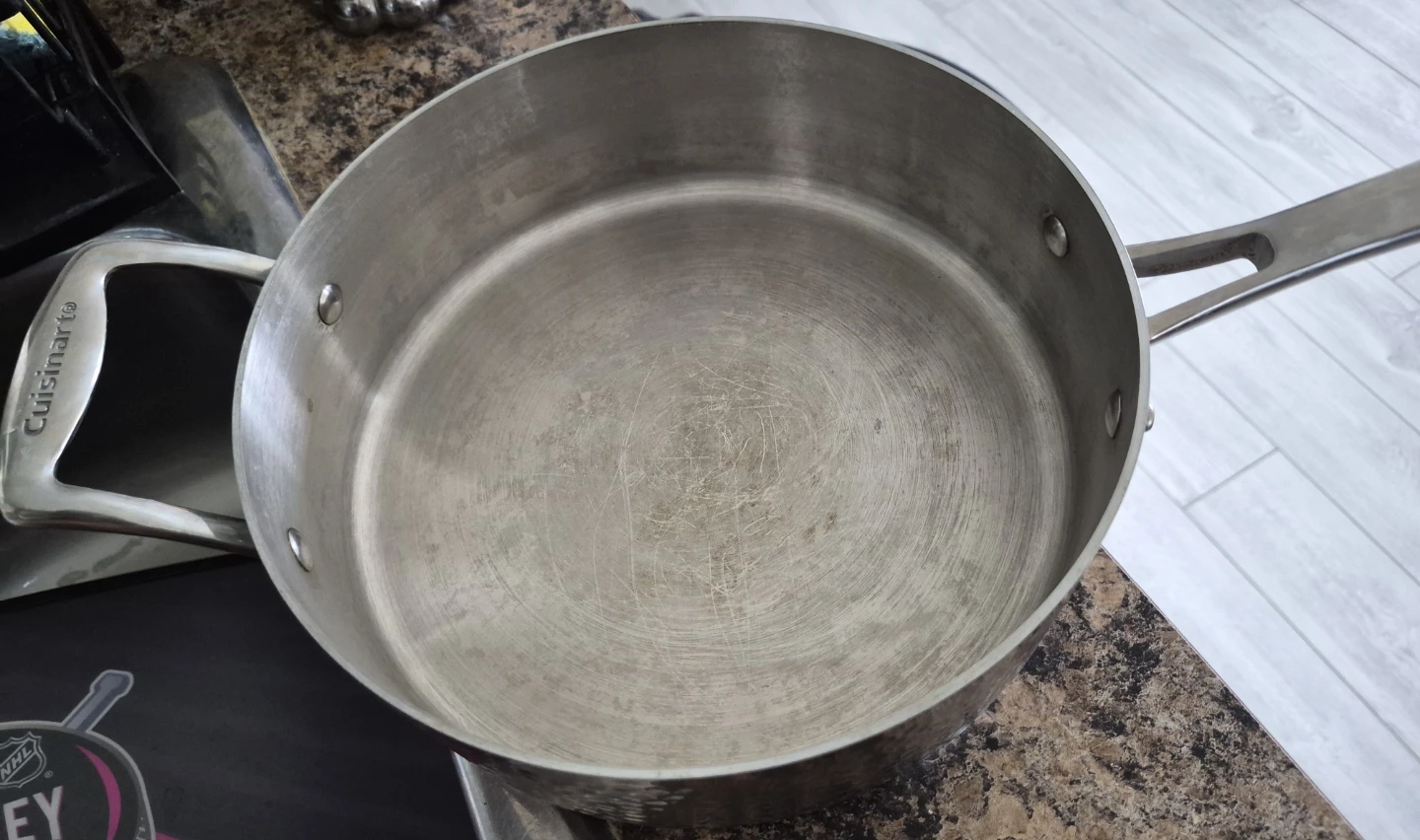 Cuisinart Hammered Stainless Steel Saucepan with Lid - photo 3