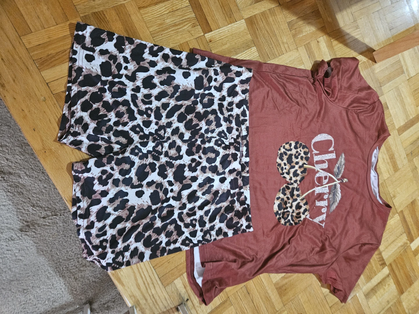 Cherry Print Shorts Set