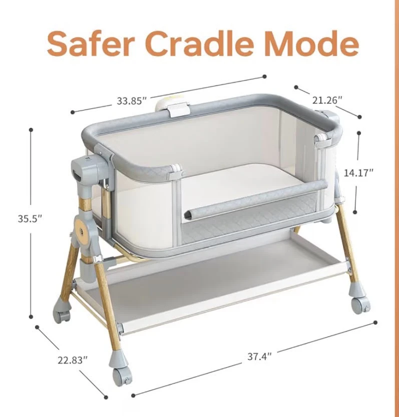 BabeNova 3-in-1 Baby Bassinet Bedside Sleeper - photo 4