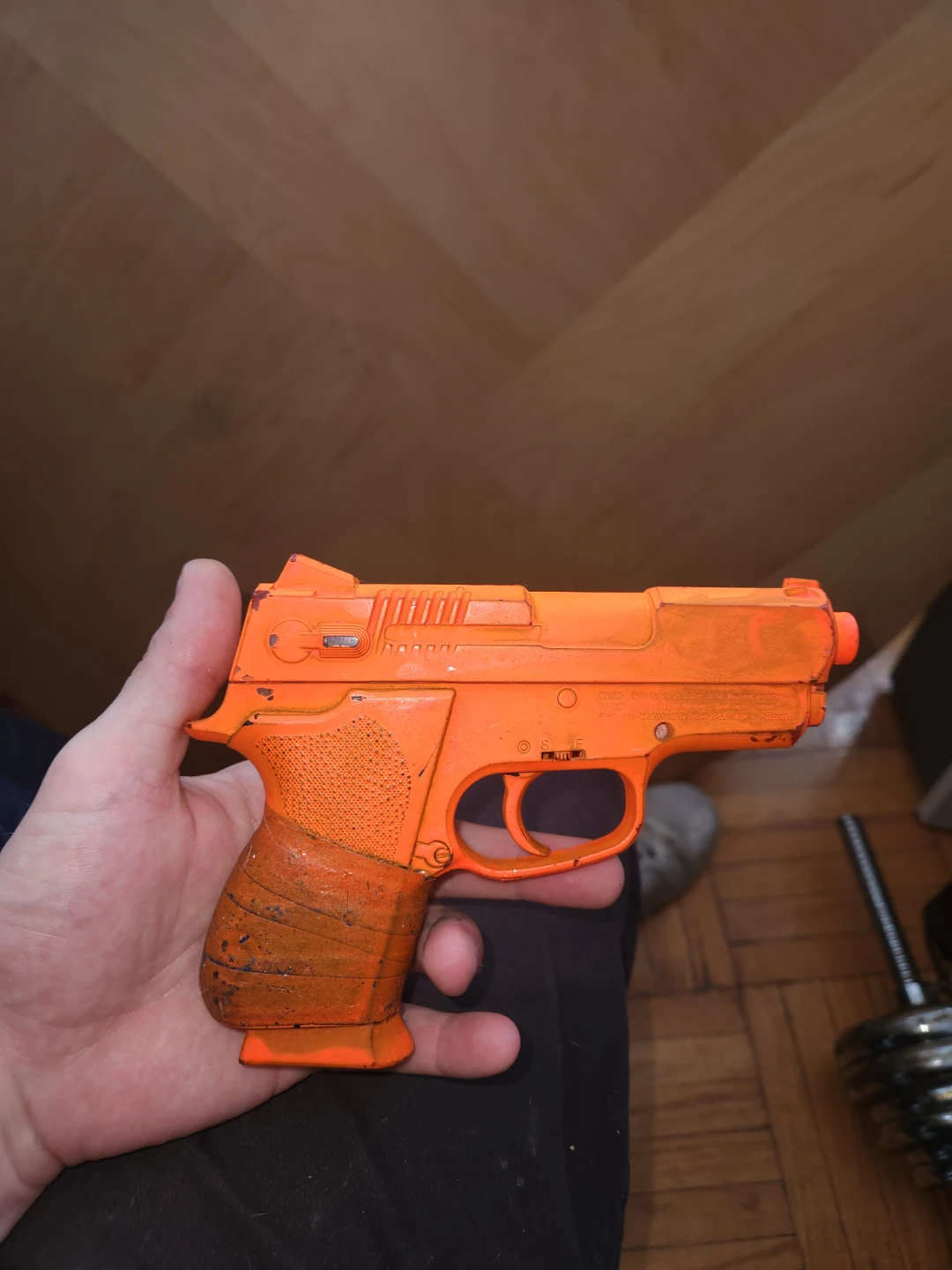 Orange Toy .45 Handgun/6mm with Magazine