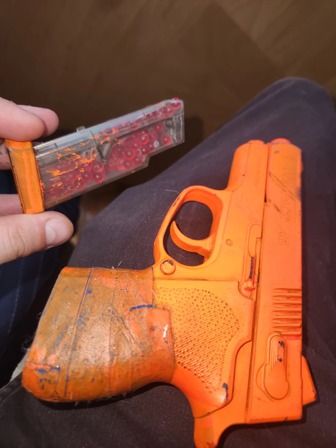 Orange Toy .45 Handgun/6mm with Magazine - photo 3