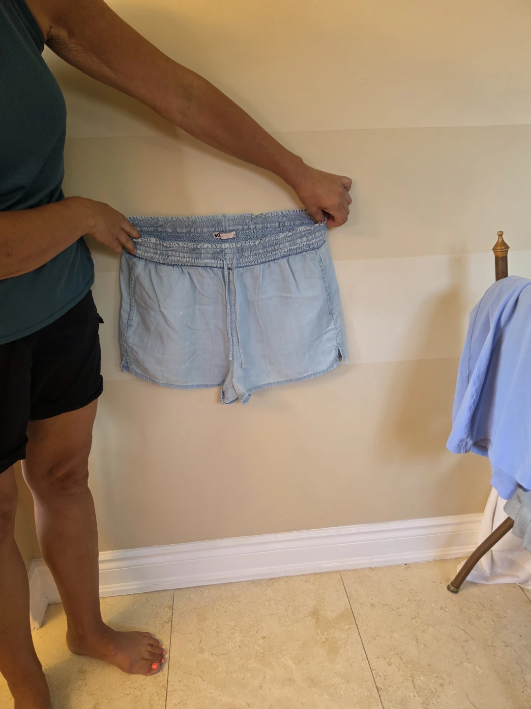 Light Blue Denim Shorts - Size Medium
