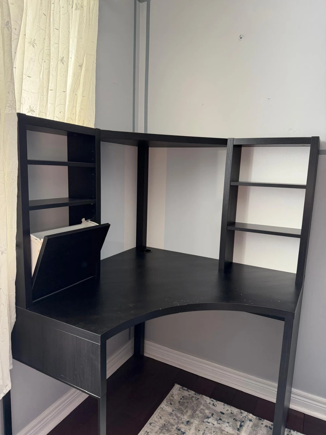 Corner Desk with Shelving Unit