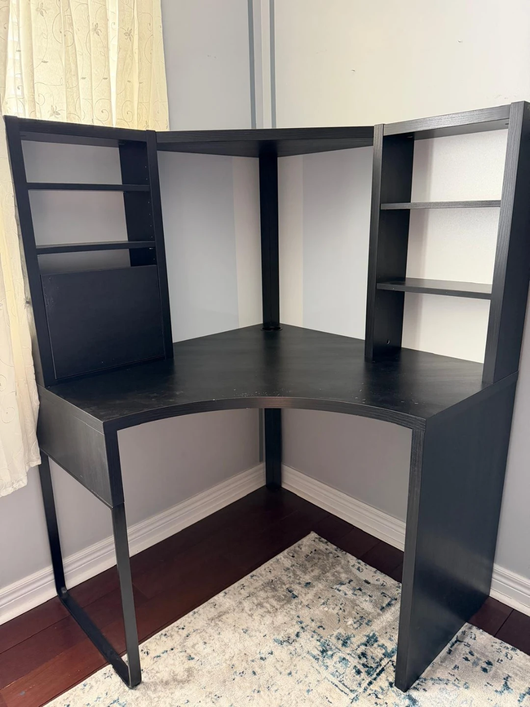 Corner Desk with Shelving Unit - photo 2