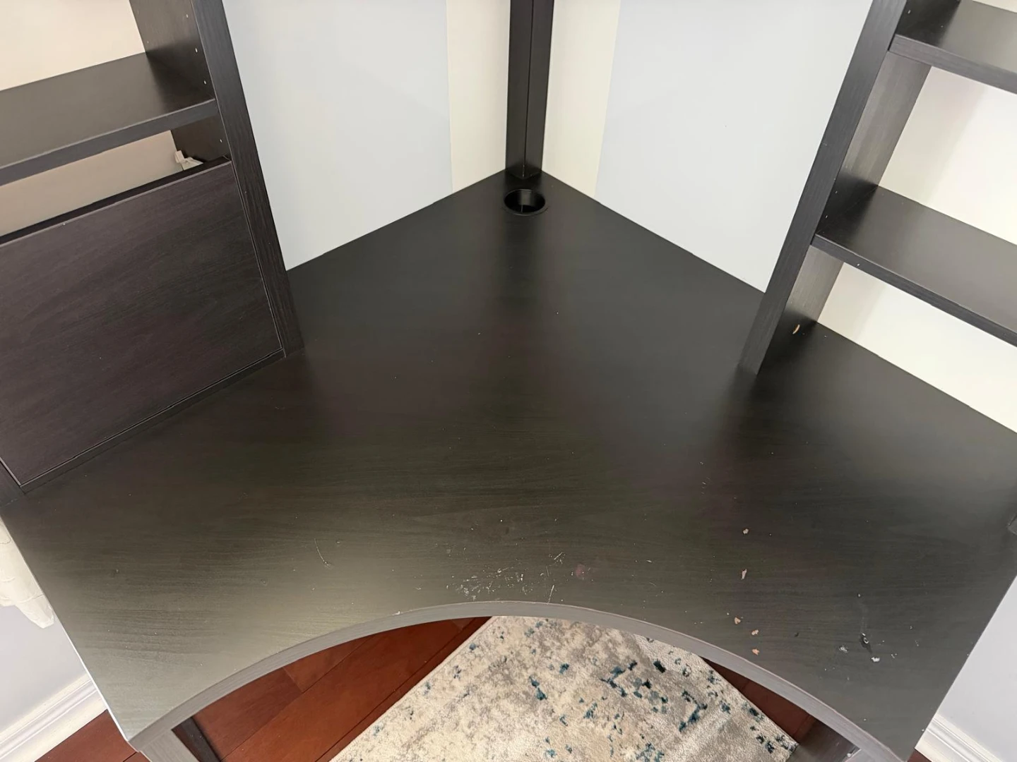 Corner Desk with Shelving Unit - photo 4