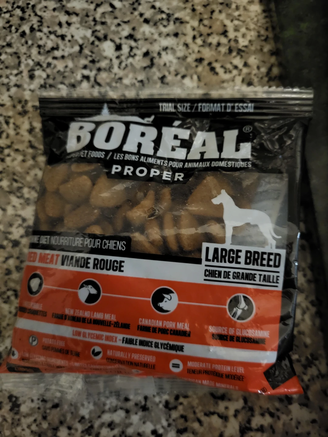 Boreal Proper Large Breed Red Meat Dog Food Trial Size