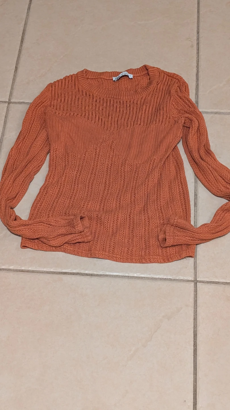 Zara Orange Knit Sweater - photo 3