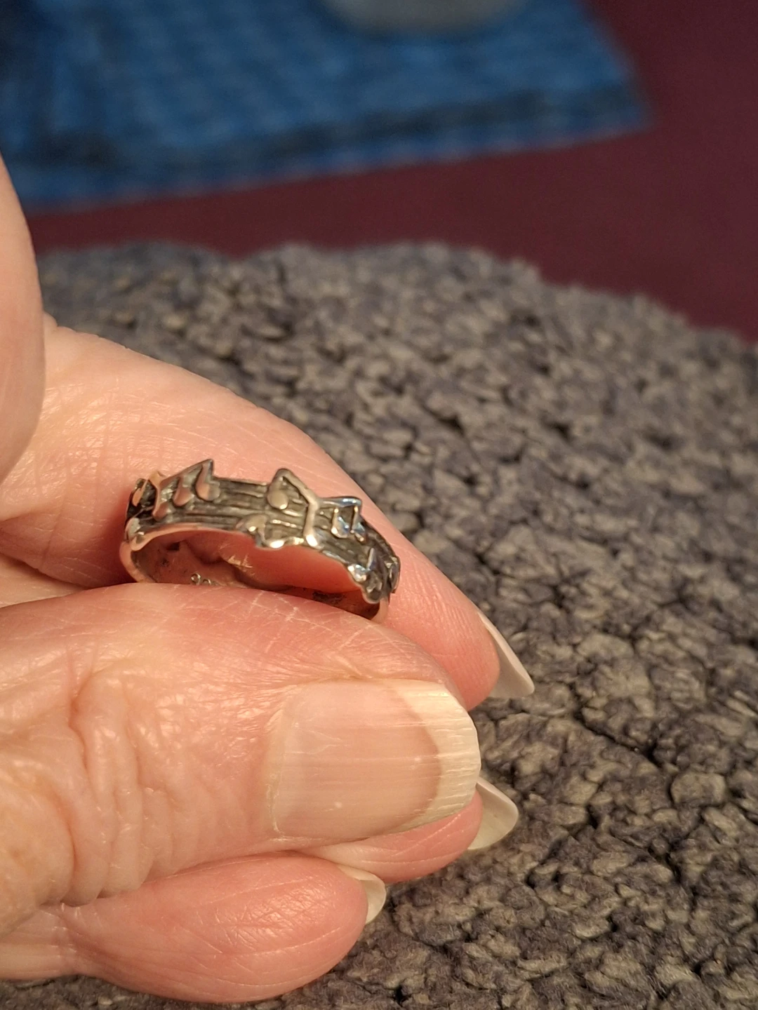 Sterling Silver Music Note Ring - photo 2
