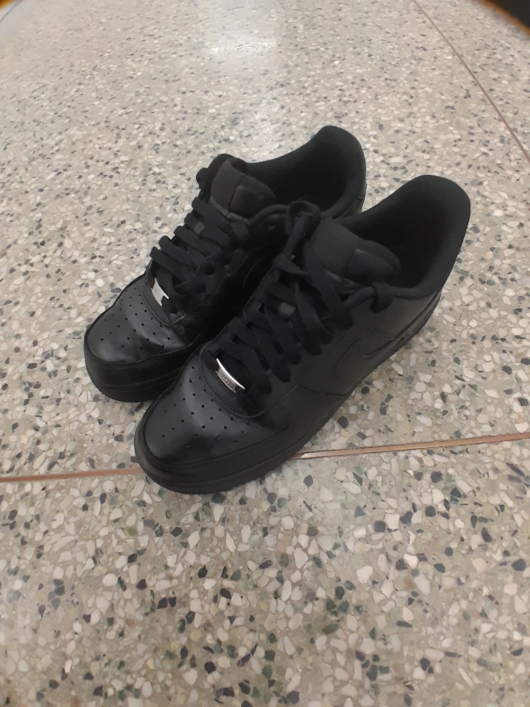 Nike Air Force 1 Black Sneakers Men's Size 9.5 - photo 5