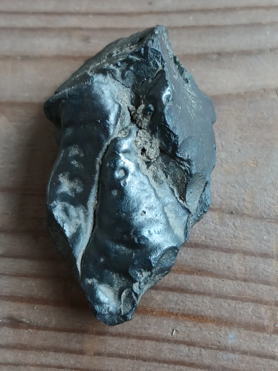 1980s Unique Fragment of Glassy Industrial Iron Slag - photo 5