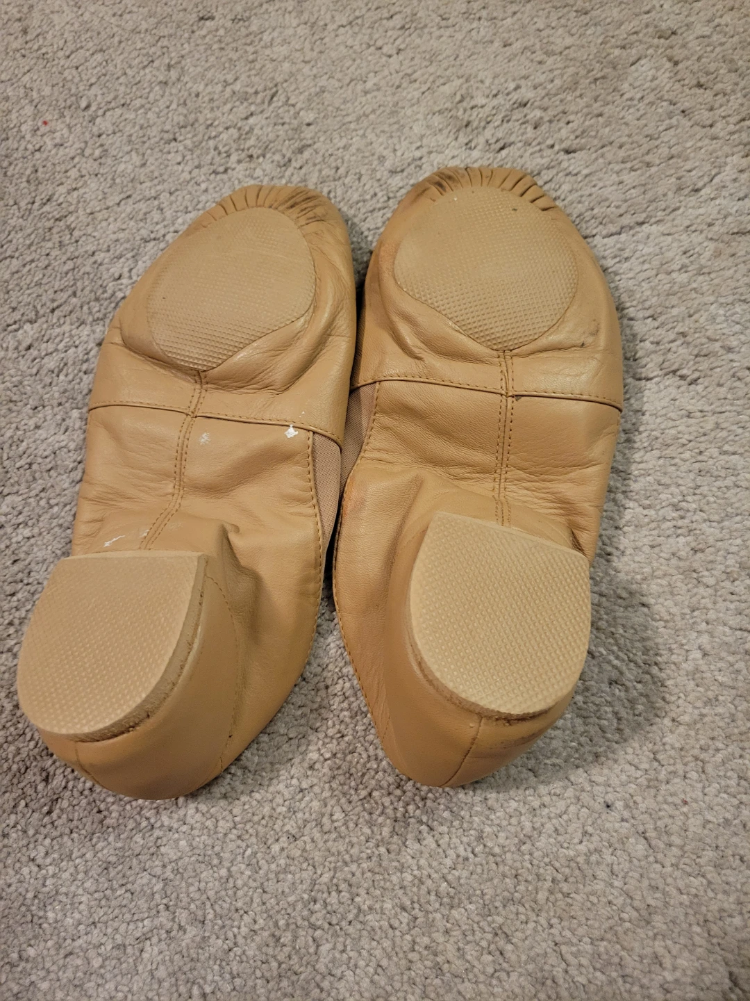 Bloch Tan Leather Jazz Shoes Size 8.5 - photo 2