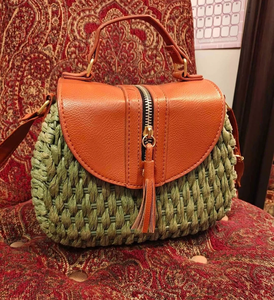 Woven Crossbody Bag