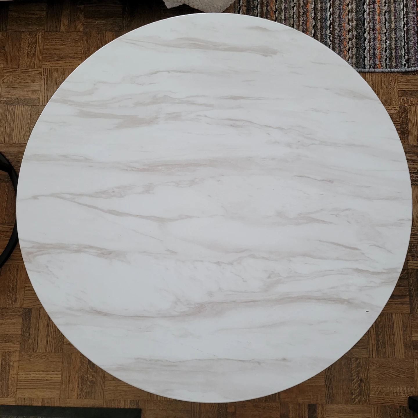 Set of 2 Nesting Coffee Tables - Faux Marble - photo 3
