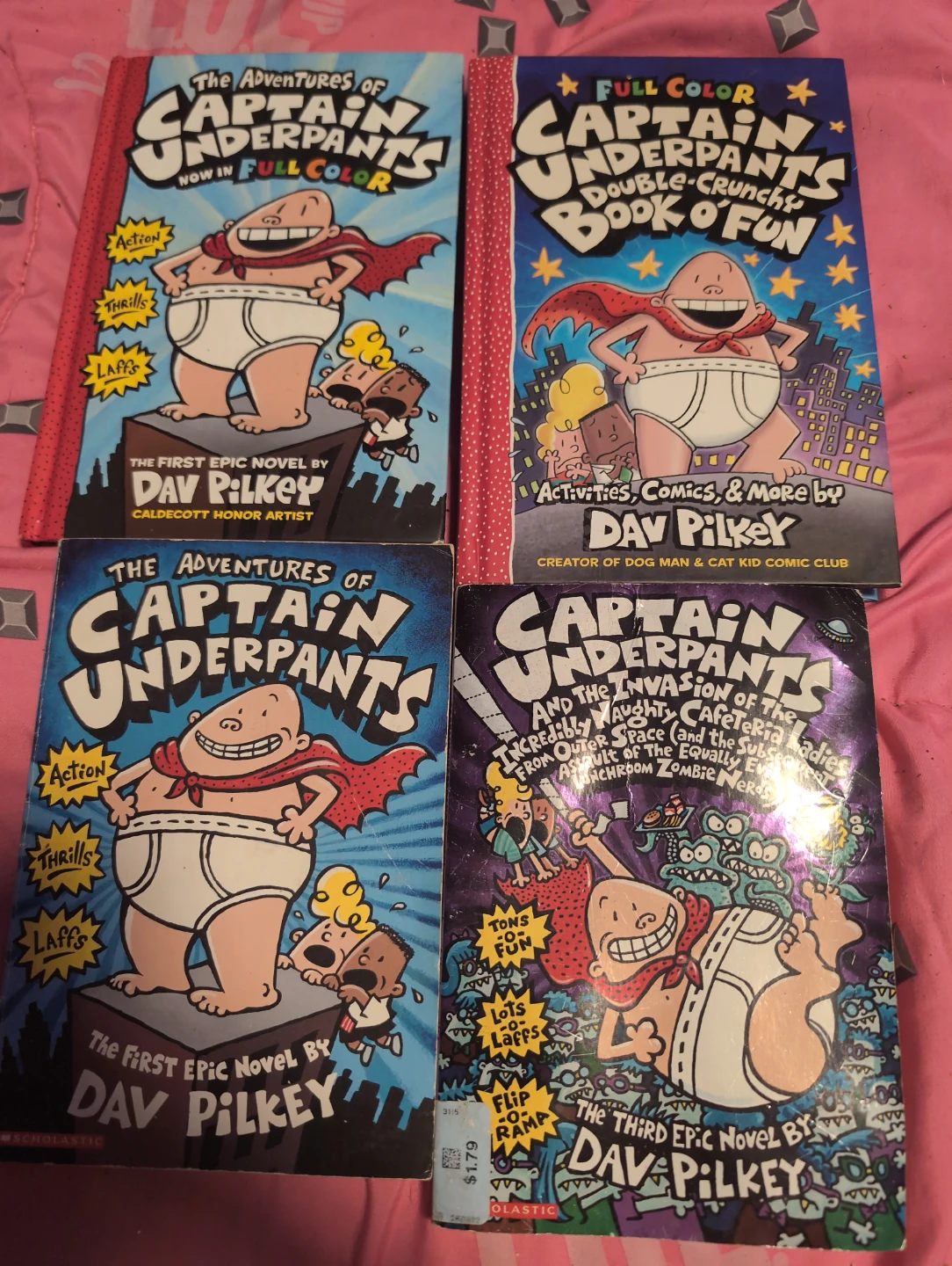 The Adventures of Captain Underpants Book Lot (4 Books)