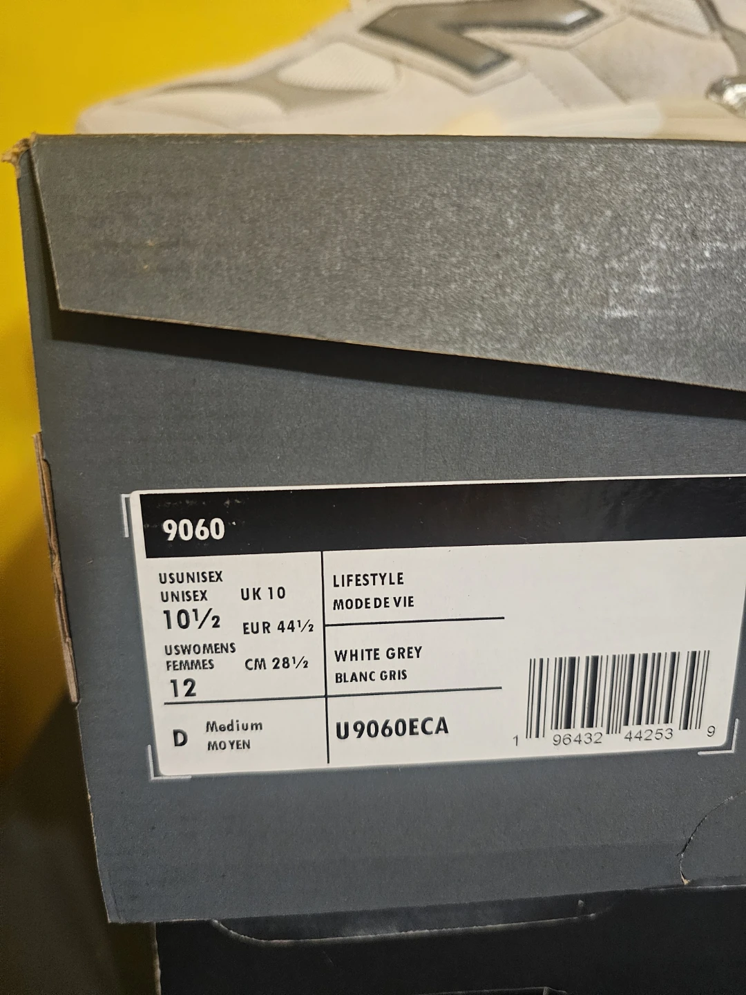 New Balance 9060 Lifestyle Sneakers White Grey