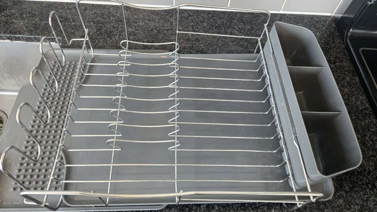 Dish Drying Rack with Utensil Holder - photo 3