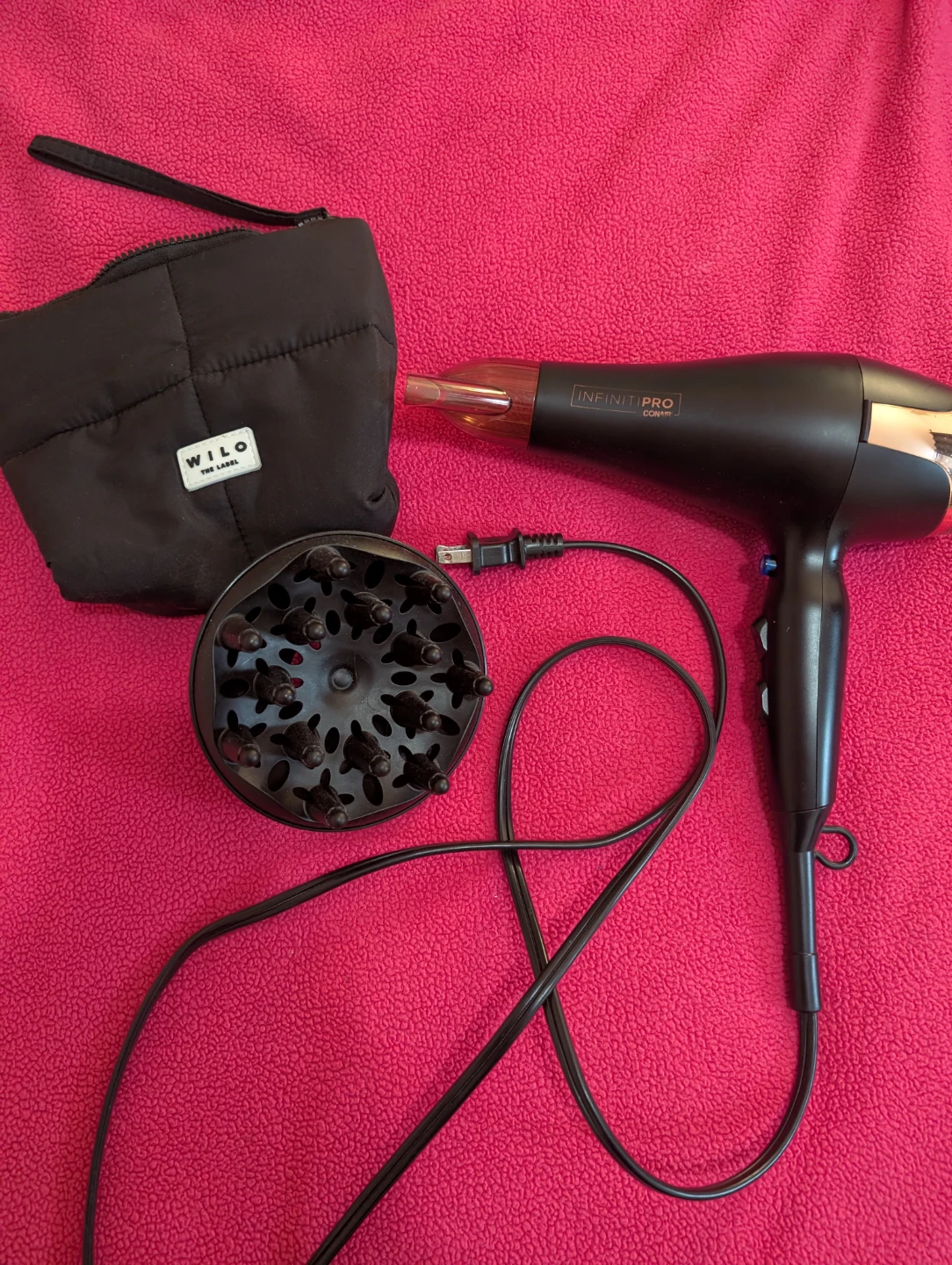 Conair Infiniti Pro Hair Dryer with Diffuser and Bag